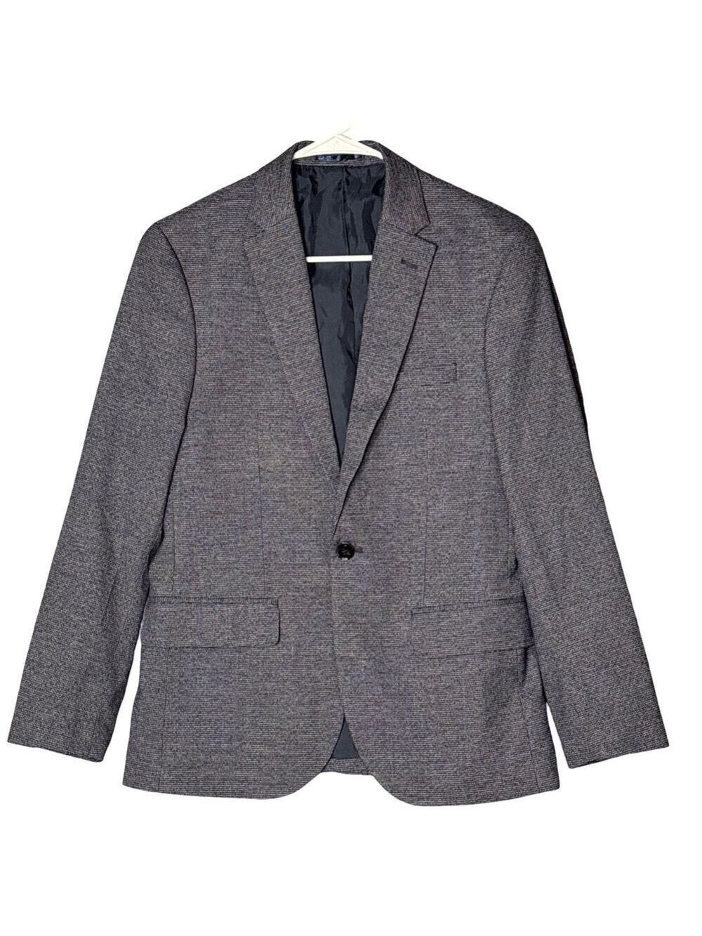 H&M Charcoal Gray Sport Coat 36R Slim Fit